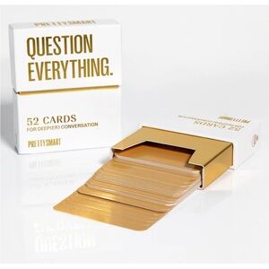 Prettt Smart - Question Everything Game - 52 cards for deeper conversation